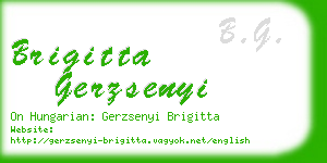 brigitta gerzsenyi business card